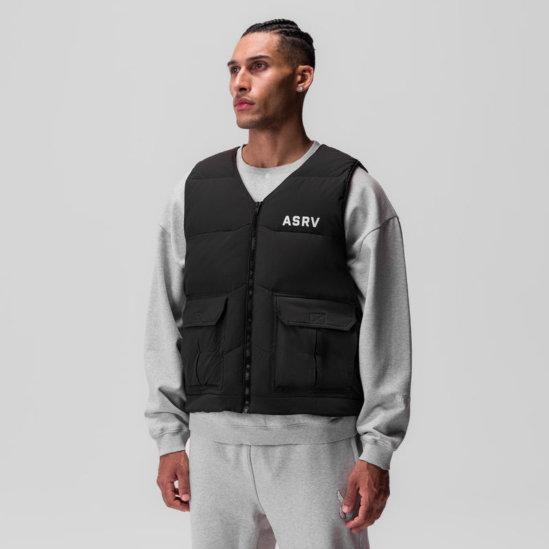 0859. Ripstop Insulated Puffer Gilet - Black