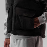 0859. Ripstop Insulated Puffer Gilet - Black