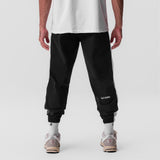 0796. Ripstop Oversized Track Pant - Black