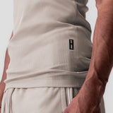 0986. Creora® Tech Ribbed Tank - Chai