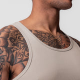 0986. Creora® Tech Ribbed Tank - Chai