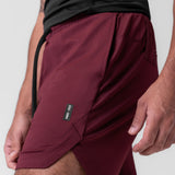 0994. AeroSilver® 7" Linerless Short - Crimson