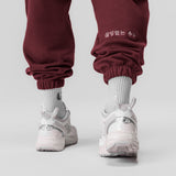0655. Tech-Terry™ Oversized Sweats - Crimson "Emblem"