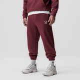 0655. Tech-Terry™ Oversized Sweats - Crimson "Emblem"
