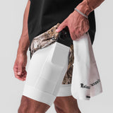 0866. Tetra-Lite™ 7” Liner Short - Realtree® Camo / White / White "Wings"