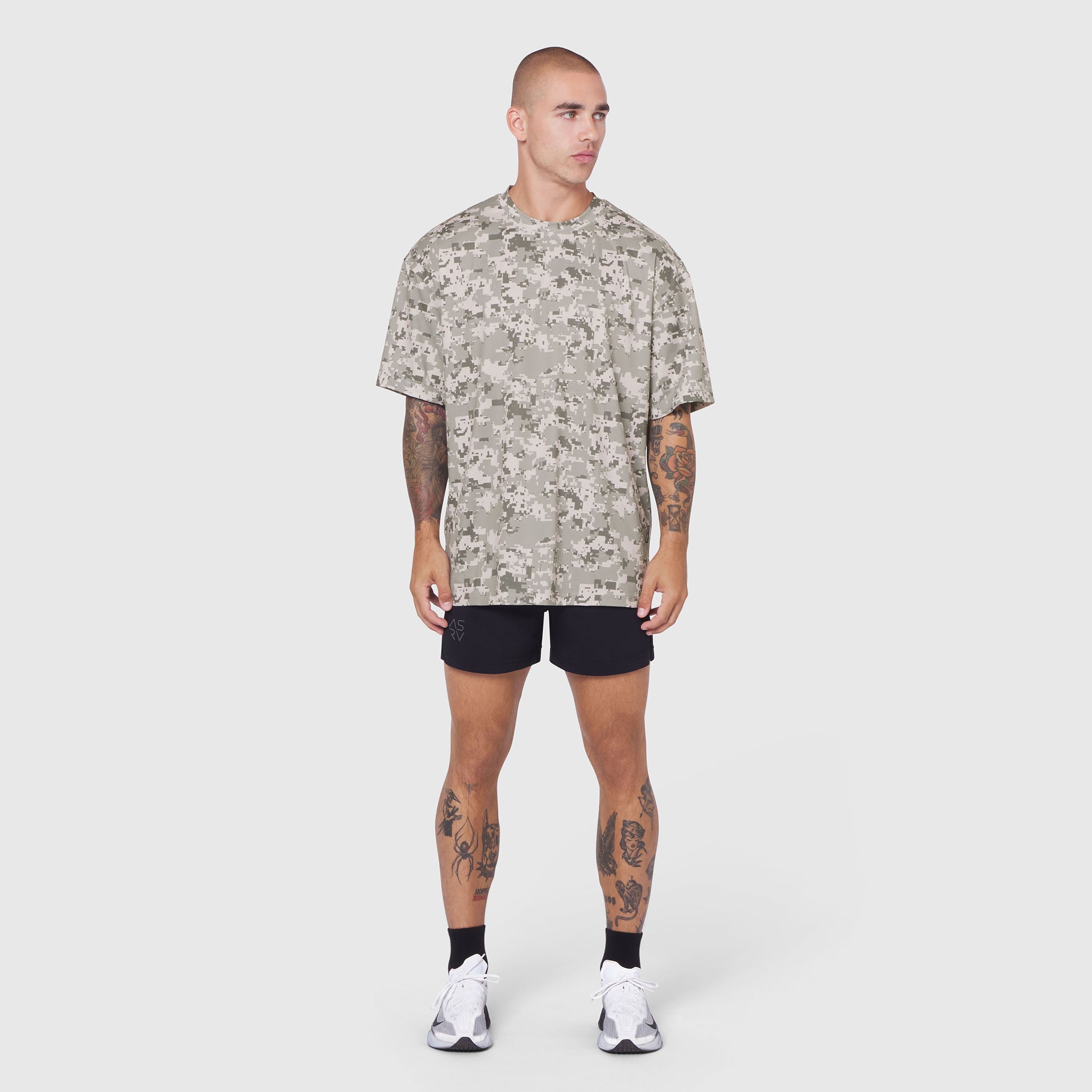 0822. AeroSilver® Oversized Tee - Digital Camo