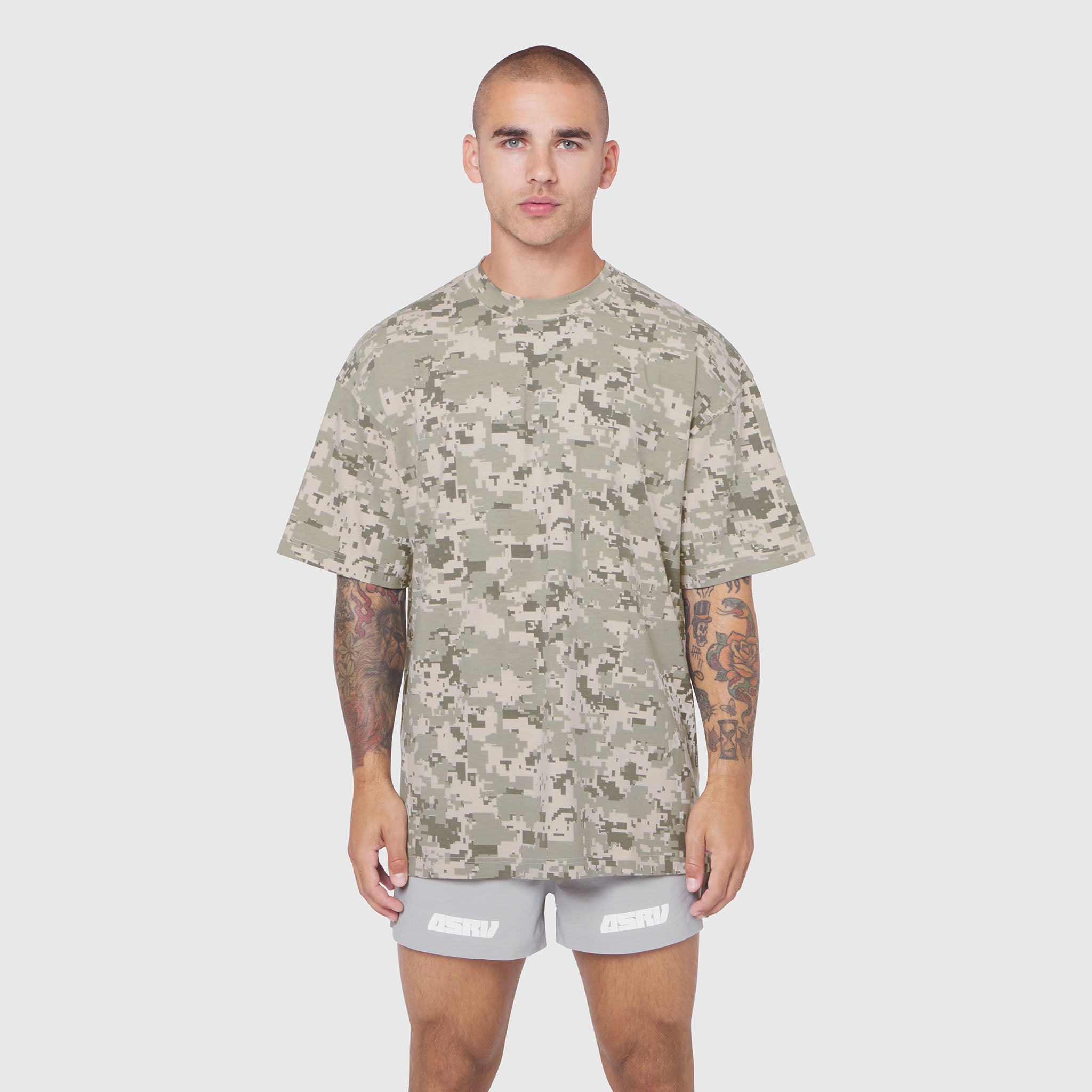 0824. Supima® Oversized Tee - Digital Camo