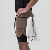 0651. Tetra-Lite® 5" Liner Cargo Short - Deep Taupe