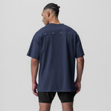 0824. Supima® Oversized Tee - Navy