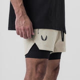 0865. Tetra-Lite® 5" Liner Short - Sand Smoke "Wings"/Black