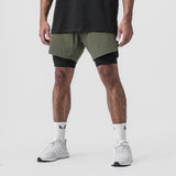 0866. Tetra-Lite® 7" Liner Short - Olive "ASRV"/Black
