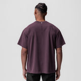 0797. Tech Essential™ Relaxed Tee - Deep Purple "Space Bracket"