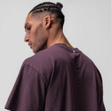 0797. Tech Essential™ Relaxed Tee - Deep Purple "Space Bracket"