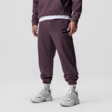 0655. Tech-Terry™ Oversized Sweats - Deep Purple "Patch"