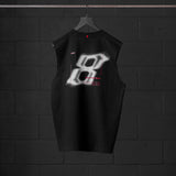 0807. Tech Essential™ Relaxed Cutoff - Black "Infinite Mindset"