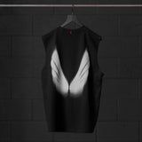 0807. Tech Essential™ Relaxed Cutoff - Black "Signal Lost"