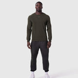 1112. Waffle Knit Longsleeve - Olive