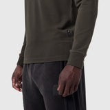 1112. Waffle Knit Longsleeve - Olive