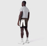 0865. Tetra-Lite® 5" Liner Short - Dark Earth "Wings"/Black