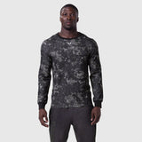 1112. Waffle Knit Longsleeve - Pixel Camo