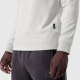 1112. Waffle Knit Longsleeve - Heather Grey