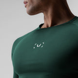 1027. WarpFlexx-Lite® Half-Sleeve Baselayer - Forest Green
