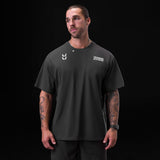 0797. Tech Essential™ Relaxed Tee - Space Grey "TD"