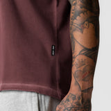 0797. Tech Essential™ Relaxed Tee - Faded Crimson