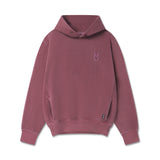 0920. Tech Essential™ Distressed Hoodie - Faded Crimson