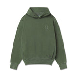 0920. Tech Essential™ Distressed Hoodie - Faded Olive