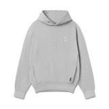 0920. Tech Essential™ Distressed Hoodie - Heather Grey