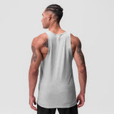 0847. CottonPlus™ Standard Slim Tank - Heather Grey