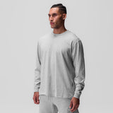 0851. Tech Essential™ Relaxed Long Sleeve - Heather Grey