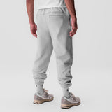 0655. Tech-Terry™ Oversized Sweats - Heather Grey "Stacked Wings"
