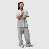 1102. Distressed Relaxed Tee - Heather Grey