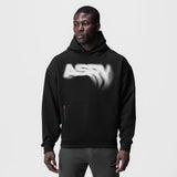 0874. Tech-Terry™ Zip Pocket Hoodie - Black "Signal Lost"