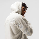 0553. Sherpa Recovery Hoodie - Ivory Cream/White
