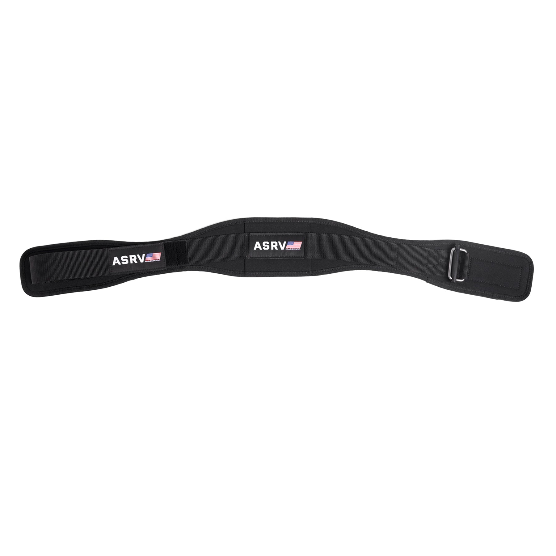 flatlay Lifting Belt in black, top view