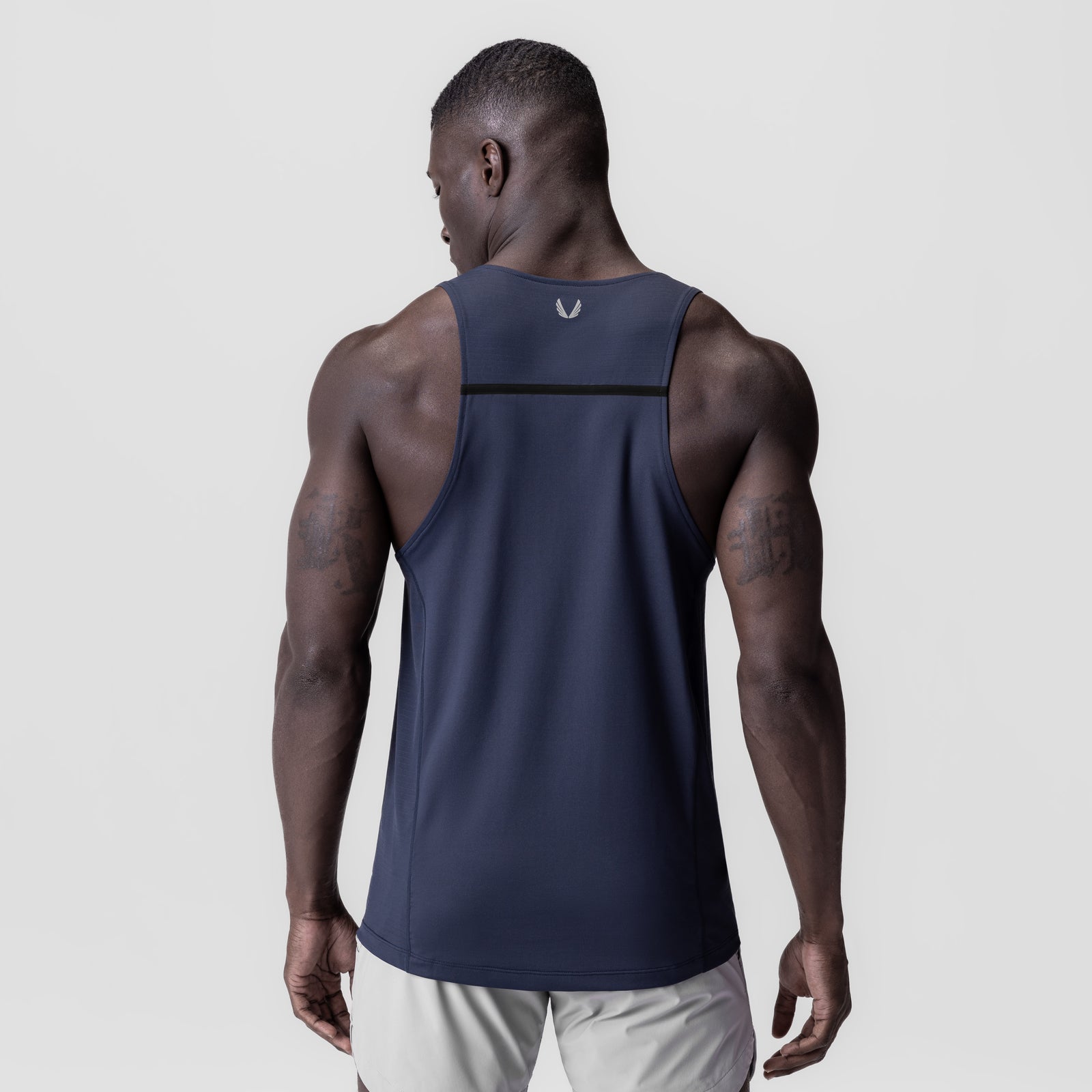 3D-Lite® 2.0 Lycra® Pro Singlet in navy, back view on model