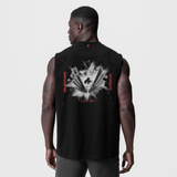 0807. Tech Essential™ Relaxed Cutoff - Black "Blast Radius"