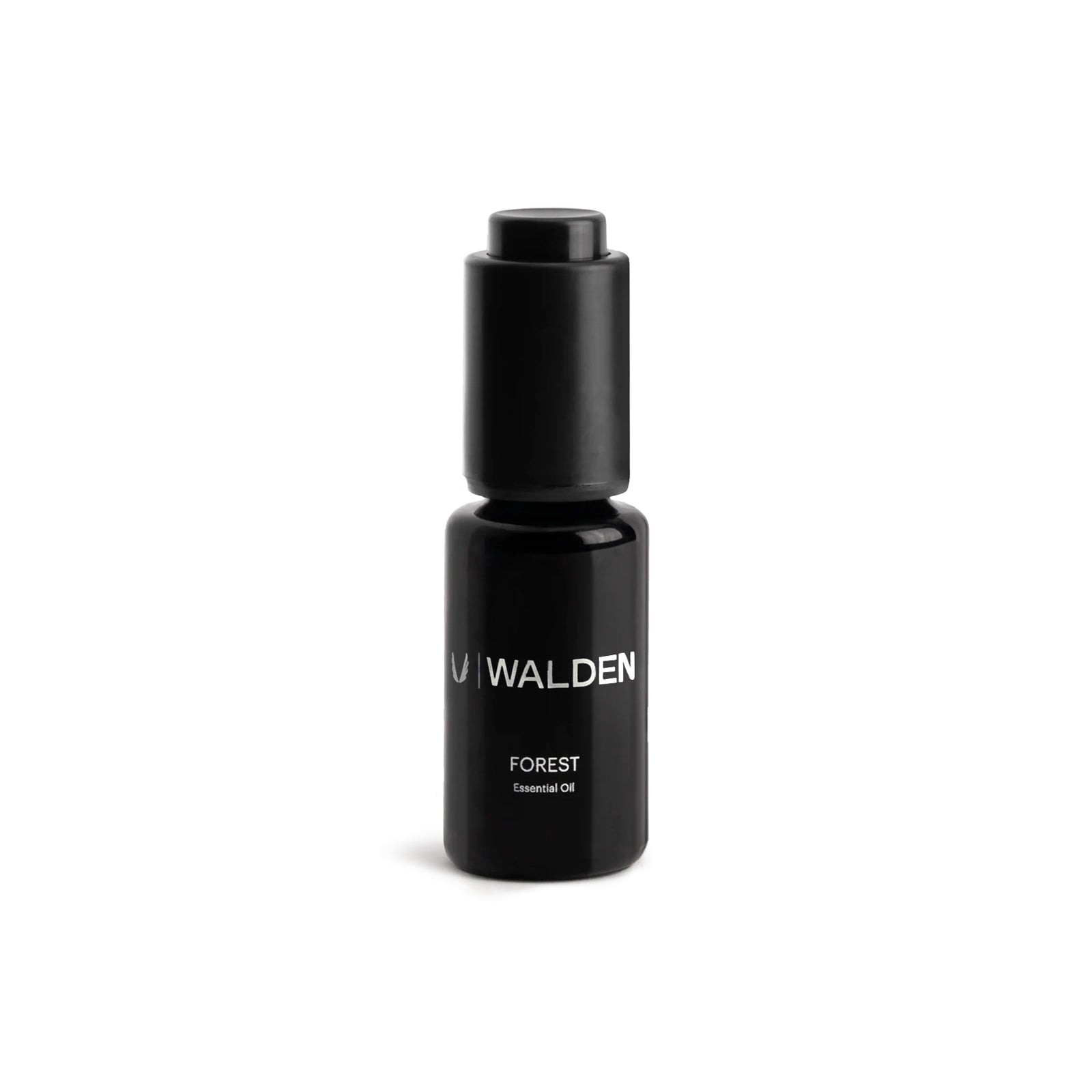 ASRV x Walden Forest Essential Oil bottle in black, front view