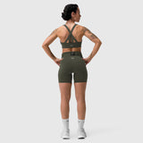 W029. Lycra® 3-in-1 Biker Short - Olive