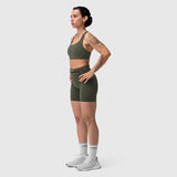 W029. Lycra® 3-in-1 Biker Short - Olive