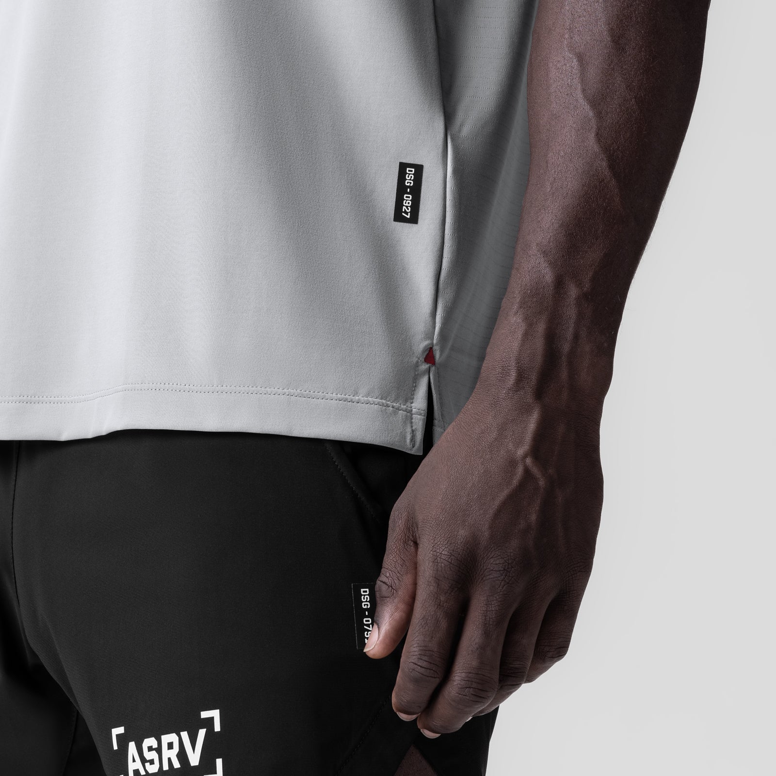 3D-Lite® 2.0 Lycra® Relaxed Cutoff in Slate Grey, worn by model showing side detail