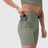 W029. Lycra® 3-in-1 Biker Short - Sage