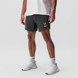 0867. Tech-Terry™ Sidelock Sweat Short - Space Grey "Stacked Wings"
