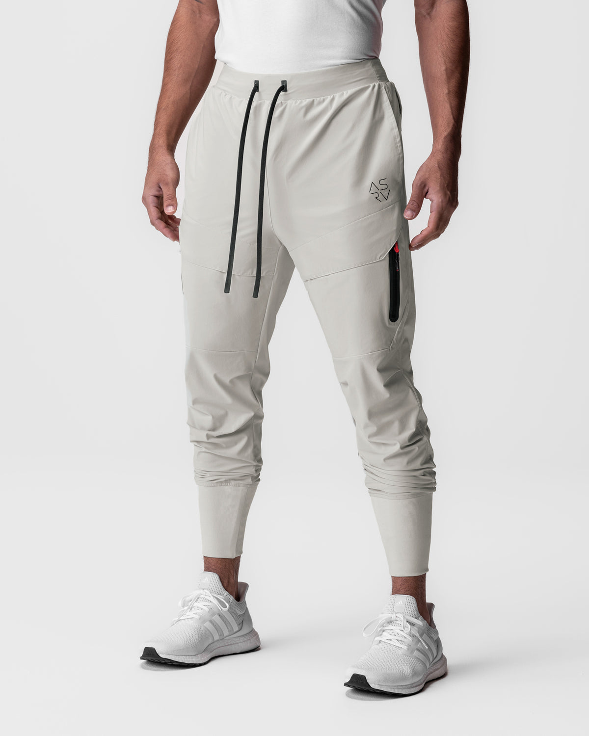 0690. Tetra-Lite® Tech High Rib Jogger - Stone "Cyber"
