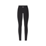 flatlay W002 LYCRA® ADAPTIV Legging in black, front view