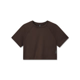 W018. AeroSilver® Cropped Tee - Dark Earth