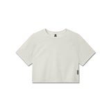 W018. AeroSilver® Cropped Tee - Ivory Cream